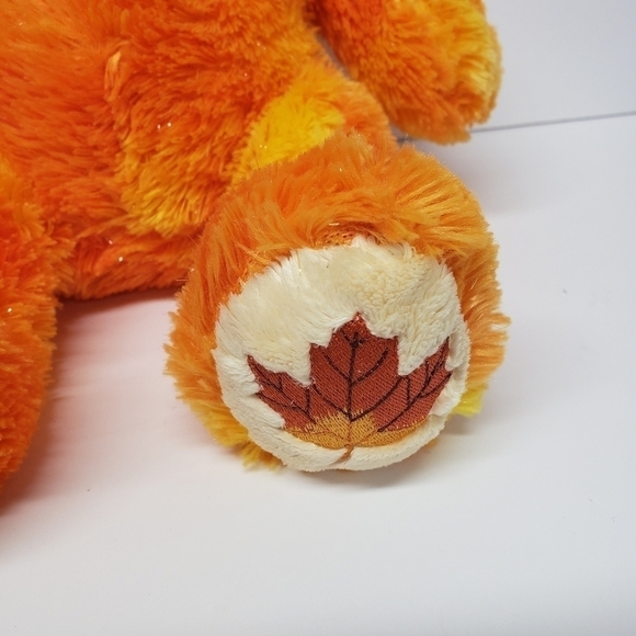 Build a Bear 14" Orange Autumn Fall Leaf Plush - Picture 4 of 6